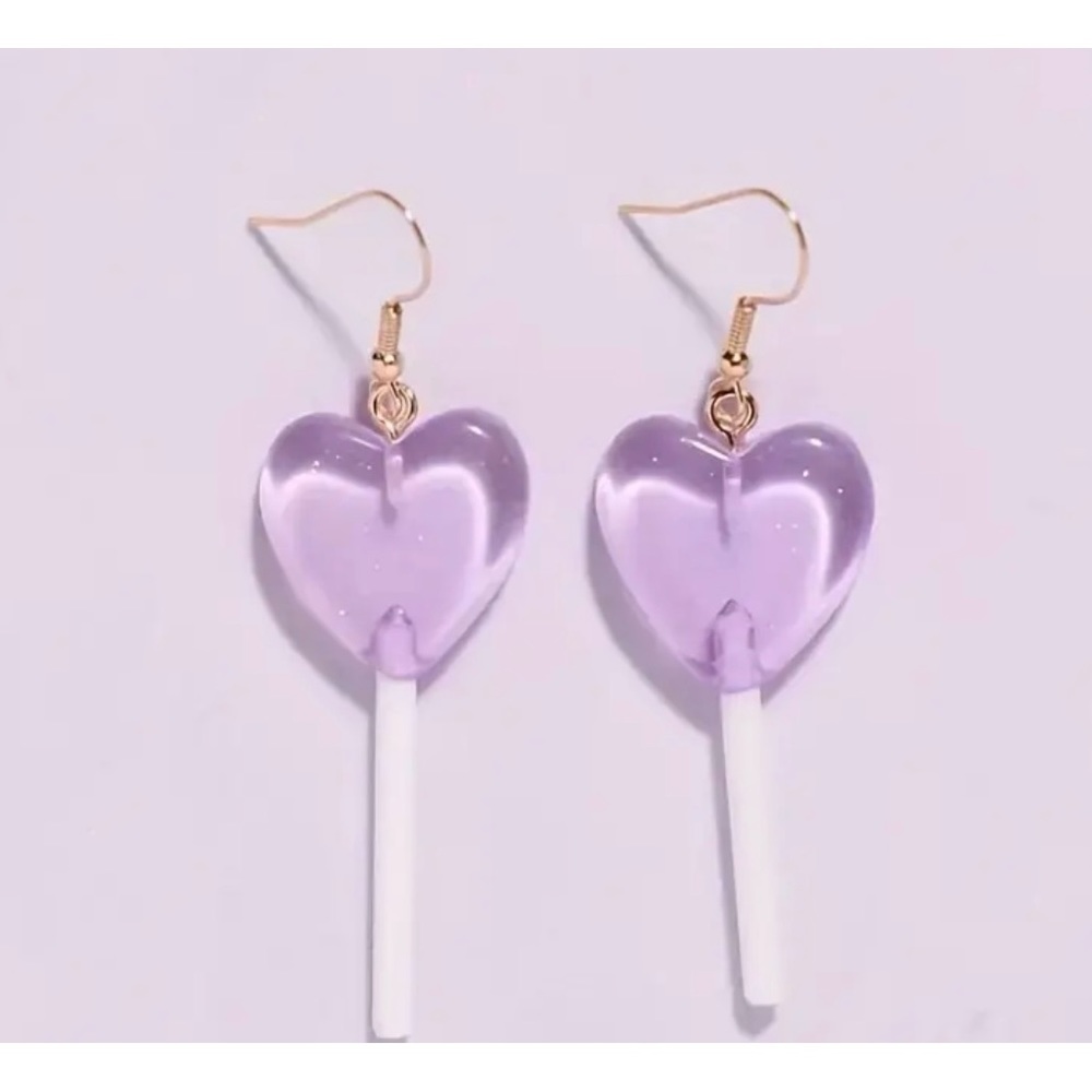 Heart Lollipop Earrings, new